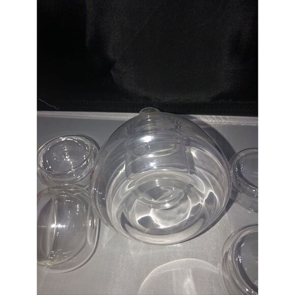 Sake Carafe & 4 Cup Glasses 6Pc Set, Japanese (4 oz) - Picture 5 of 9